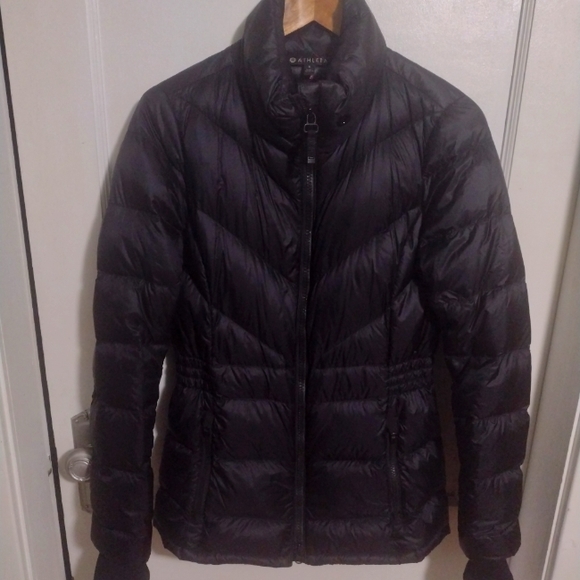 Athleta Black Puffer Jacket Women's Size Small - Picture 1 of 12